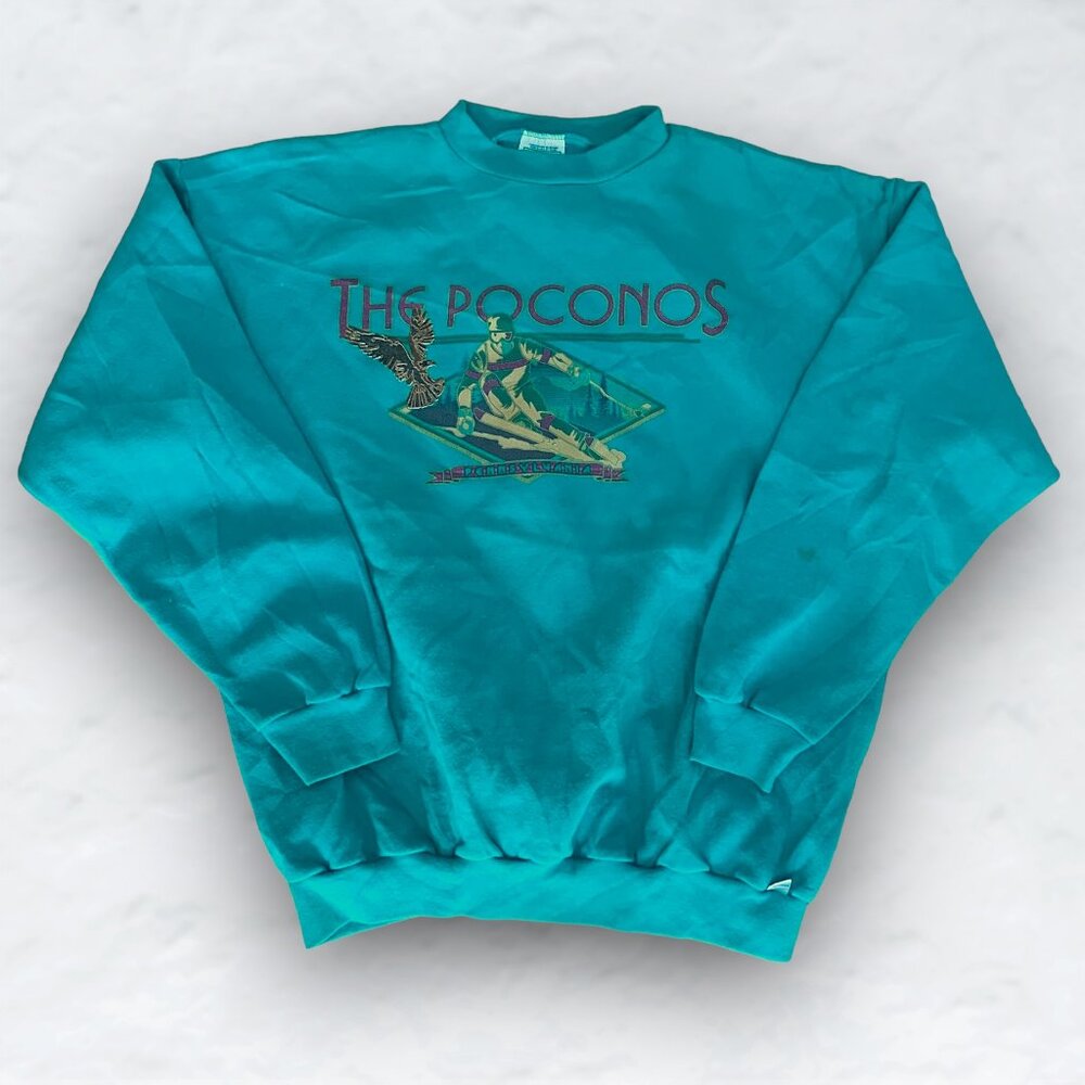 Discus Athletic The Poconos 90s 80s Vintage Crewneck Sweater